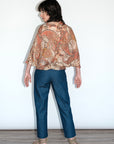 Blusa Diy seta stampa paisley
