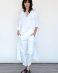 Camicia Lunga in Lino Lavato – Linea Artigianale