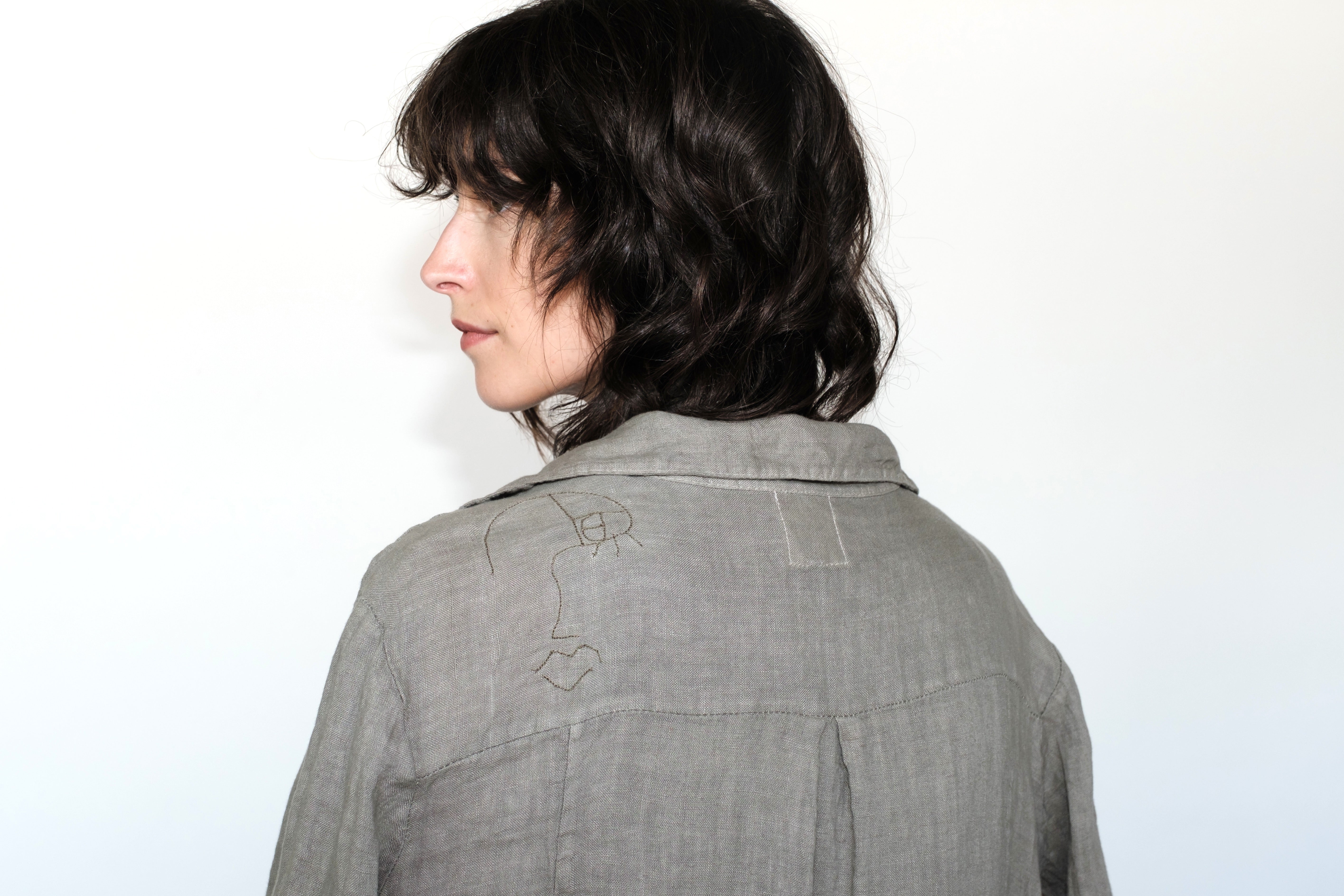 Camicia Lunga in Lino Lavato – Linea Artigianale